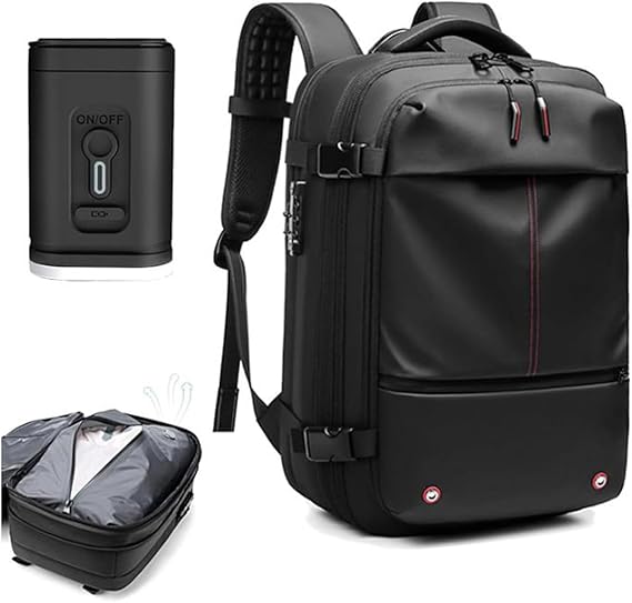 Amazon.co.jp: 真空圧縮バックパック ブラック ビジネス Lサイズ